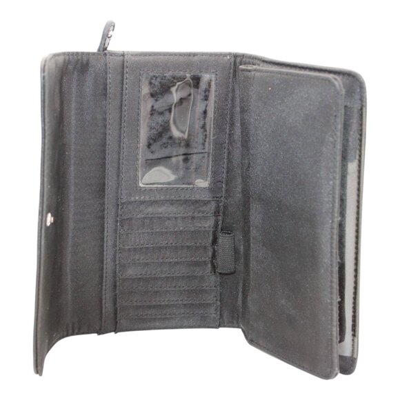 Tommy Hilfiger Black Tri-Fold Wallet With Zipper Pocket & Card Slots - Stylish & - Picture 5 of 7